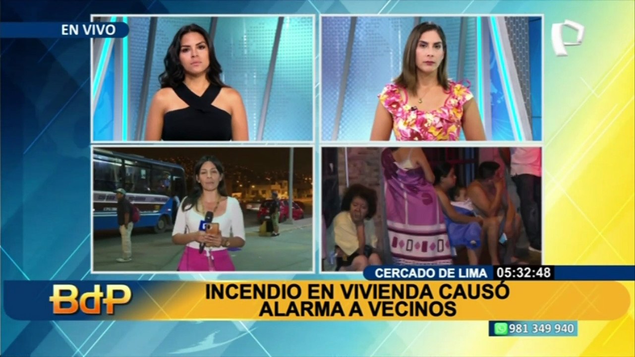 Alarma en Cercado de Lima: bomberos controlan incendio en azotea de edificio multifamiliar