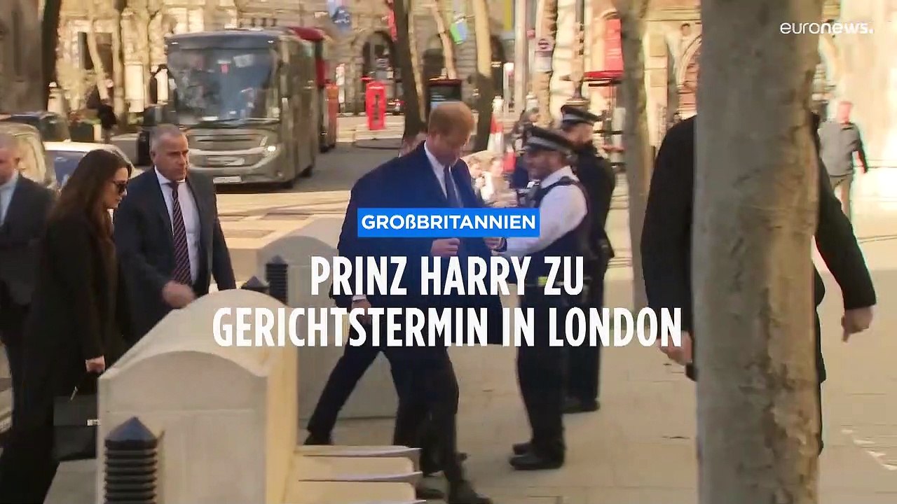 Prinz Harry überraschend bei Gerichtstermin in London