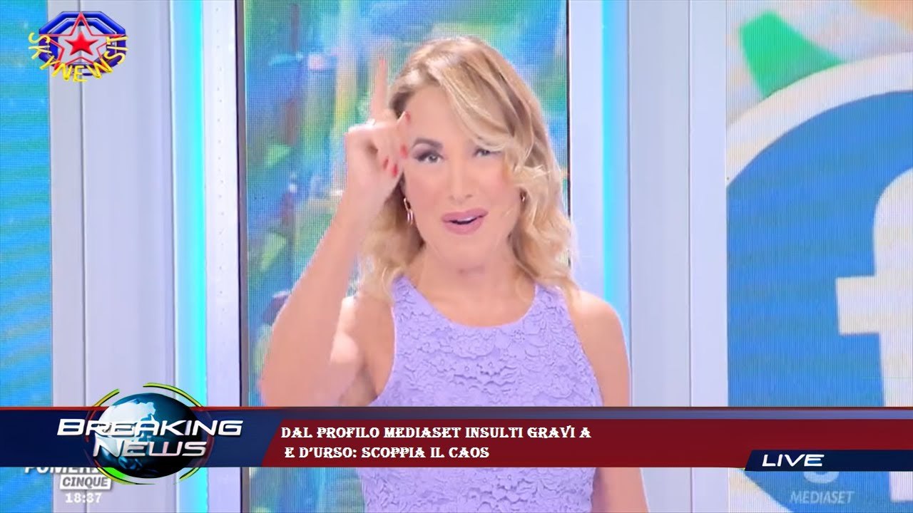 Dal profilo Mediaset insulti gravi a  e d’Urso: scoppia il caos