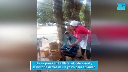 Un sorpresa en La Plata, el video viral y la historia detrás de un gesto para aplaudir