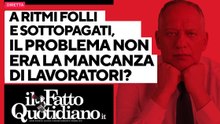 A ritmi folli e sottopagati, ma il problema non era la mancanza di lavoratori? Segui la diretta con Peter Gomez