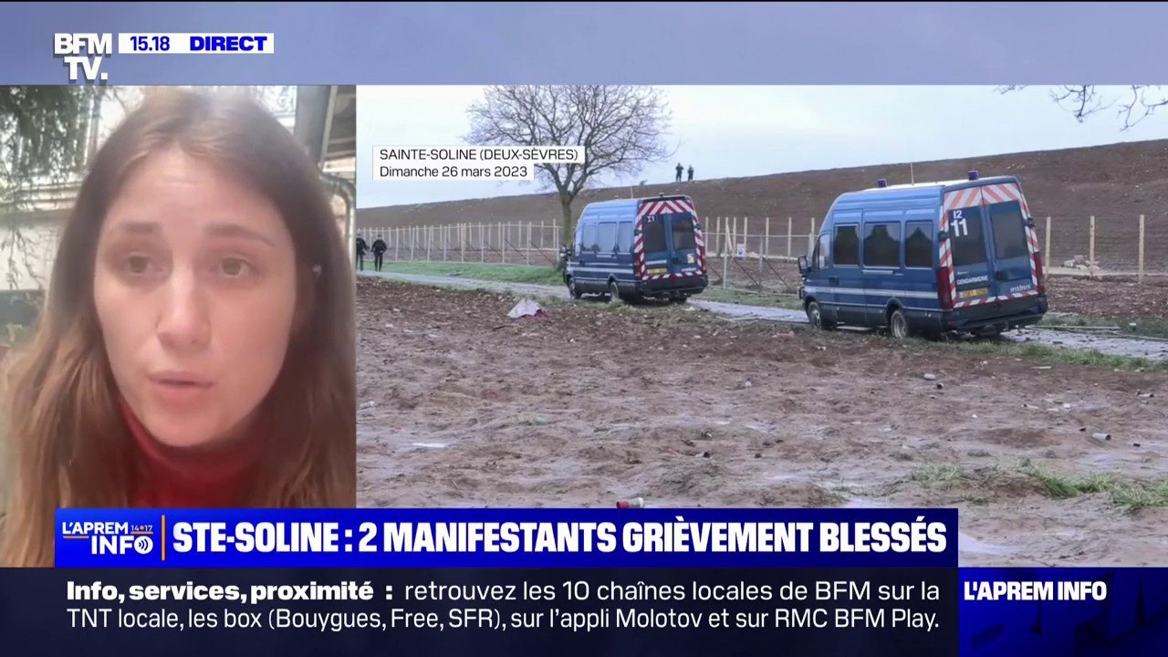 Sainte-Soline: Léna Lazare, organisatrice de la manifestation affirme que leurs équipes médicales étaient "surchargées"