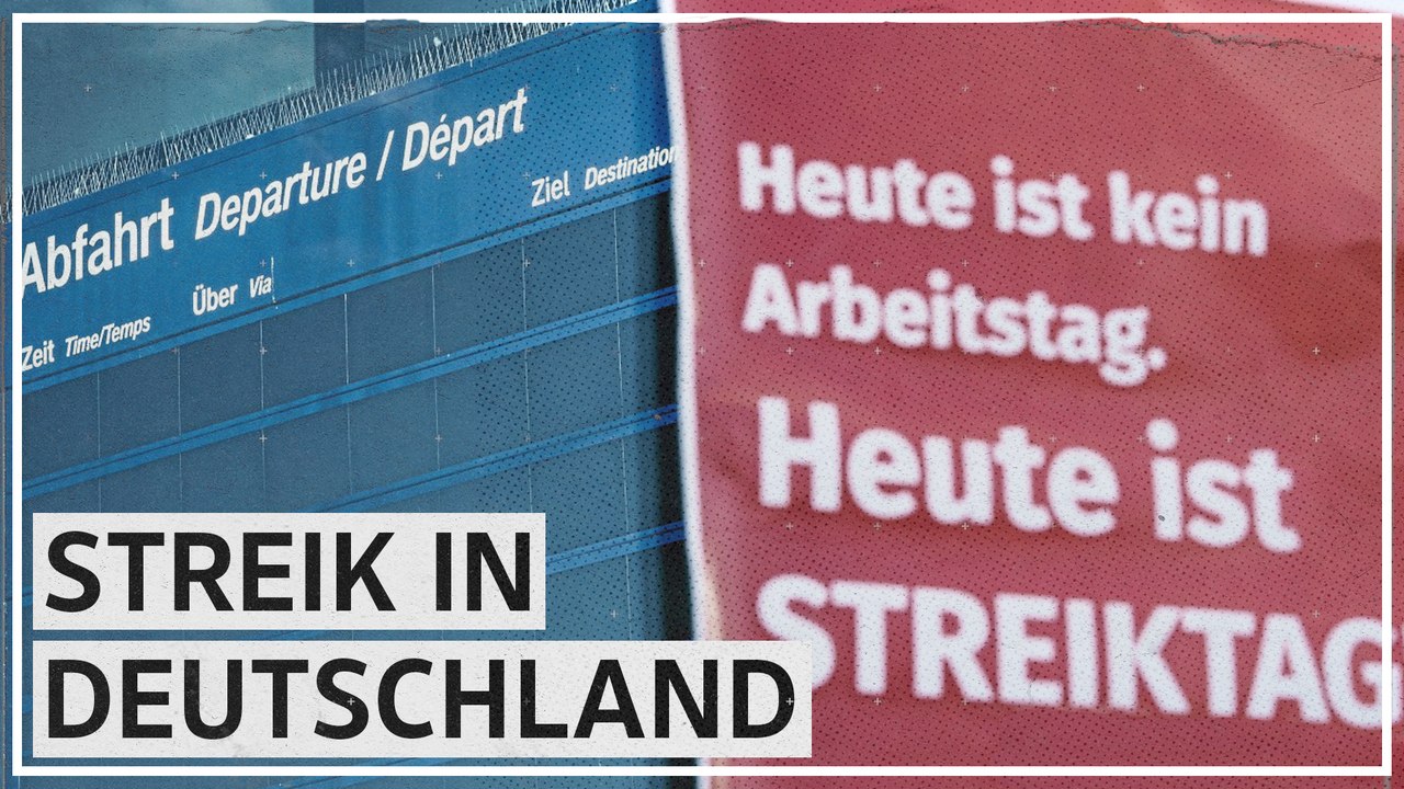 Streik legt Verkehr in Deutschland lahm