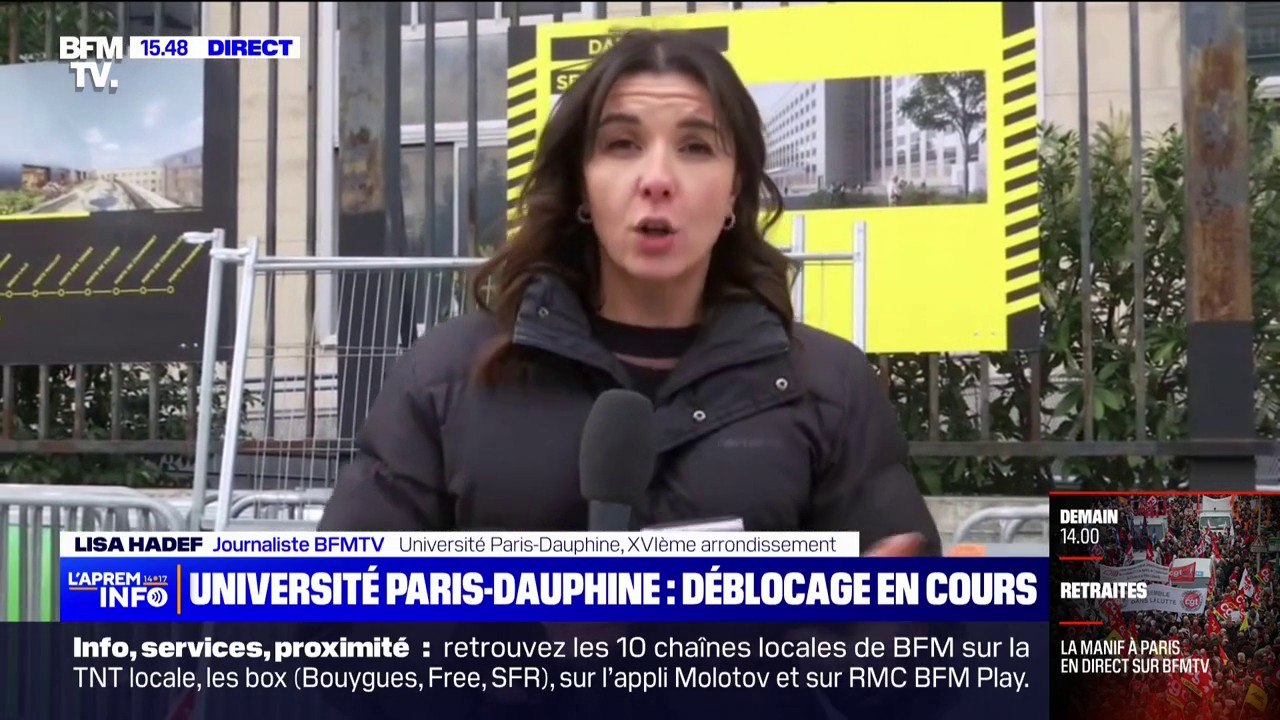 Réforme des retraites: déblocage en cours à l'université Paris-Dauphine