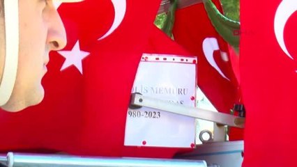 ŞEHİT POLİS MEMURU SAMSUN'DA SON YOLCULUĞUNA UĞURLANDI