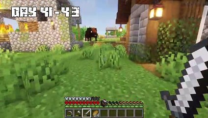 I Survived 100 DAYS as a COW in HARDCORE Minecraft!