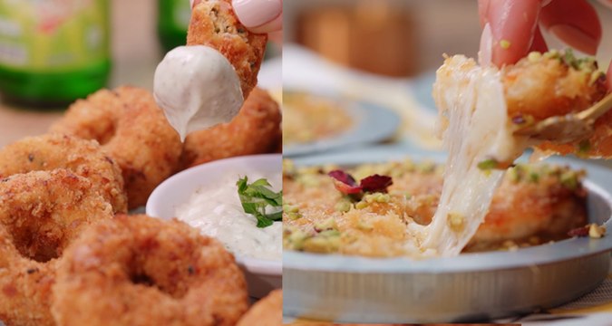 Konafa à la crème au lait et fromage, Donuts de poulet - Chahwet Romdhan EP 05