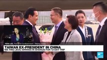 Taiwan ex-president Ma arrives in China 'to improve cross-strait atmosphere'