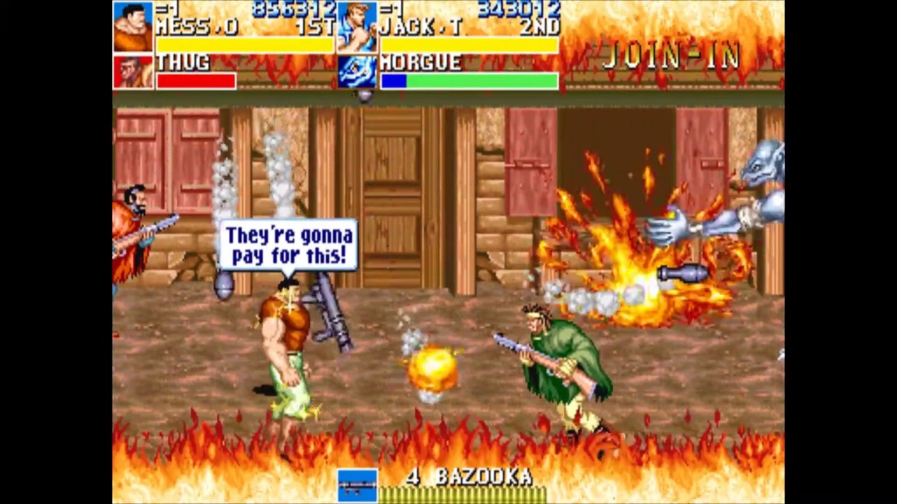 Cadillacs and Dinosaurs, 2 Players Mode Gameplay (Longplay)