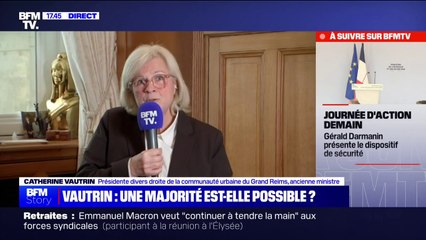 Retraites: pour Catherine Vautrin, "le premier sujet, c'est incontestablement celui du maintien de l'ordre"