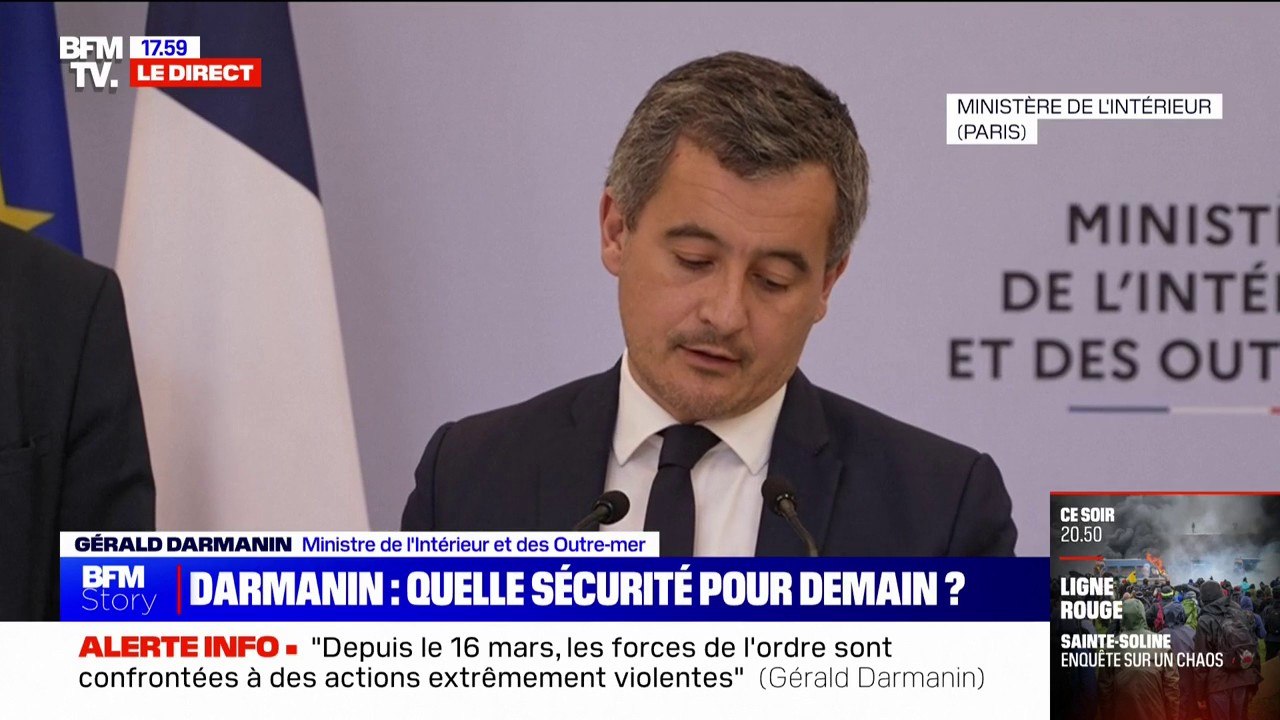Gérald Darmanin: "Depuis le 16 mars, nous dénombrons 114 actes de vandalisme contre des permanences politiques et parlementaires"
