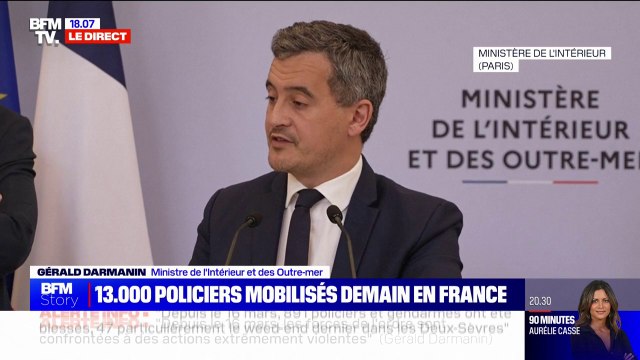 Gérald Darmanin: Aucune arme de guerre n'a été utilisée par les forces de l'ordre à Sainte-Soline