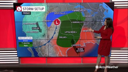 Download Video: Forecasters warn of late-week severe weather threat