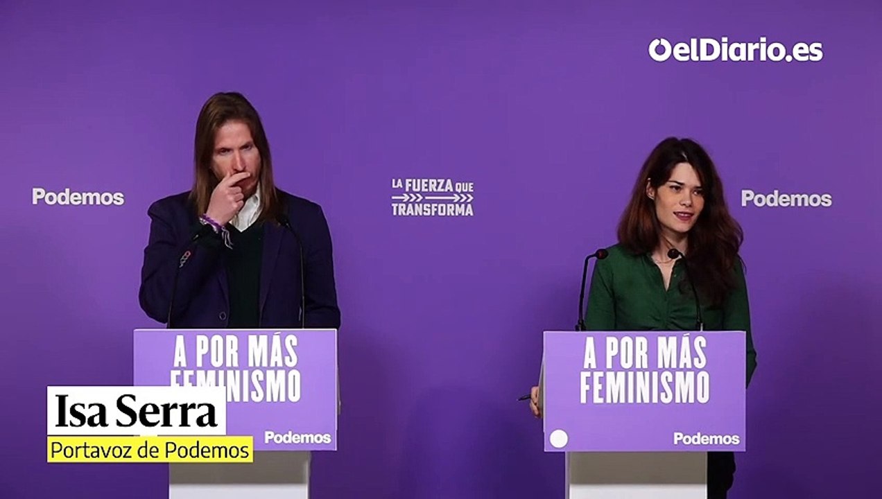Podemos desea acierto a los nuevos ministros del PSOE e insiste en culminar los avances pendientes de la legislatura