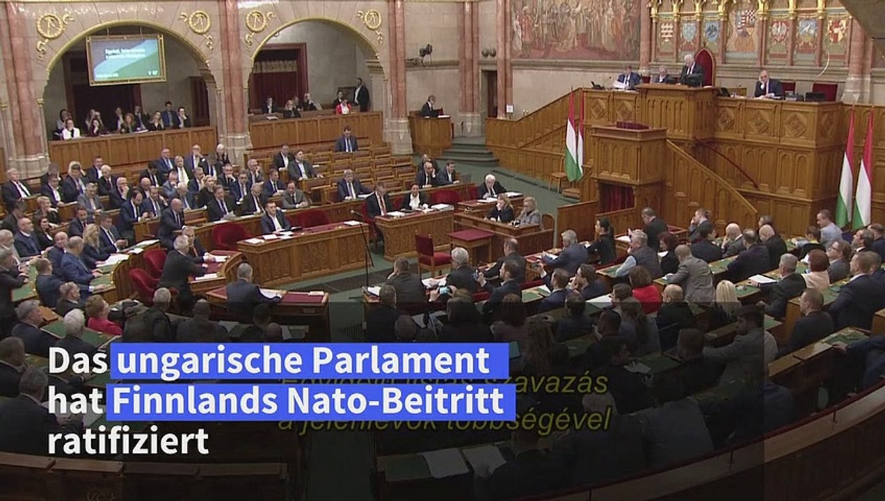 Ungarn rafifiziert finnischen Nato-Beitritt