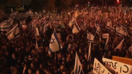 Gerusalemme, manifestazione estrema destra pro-Netanyahu