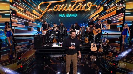 Gustavo Mioto canta "Solteiro Não Trai" no Faustão e levanta auditório 27/03/2023 15:21:11