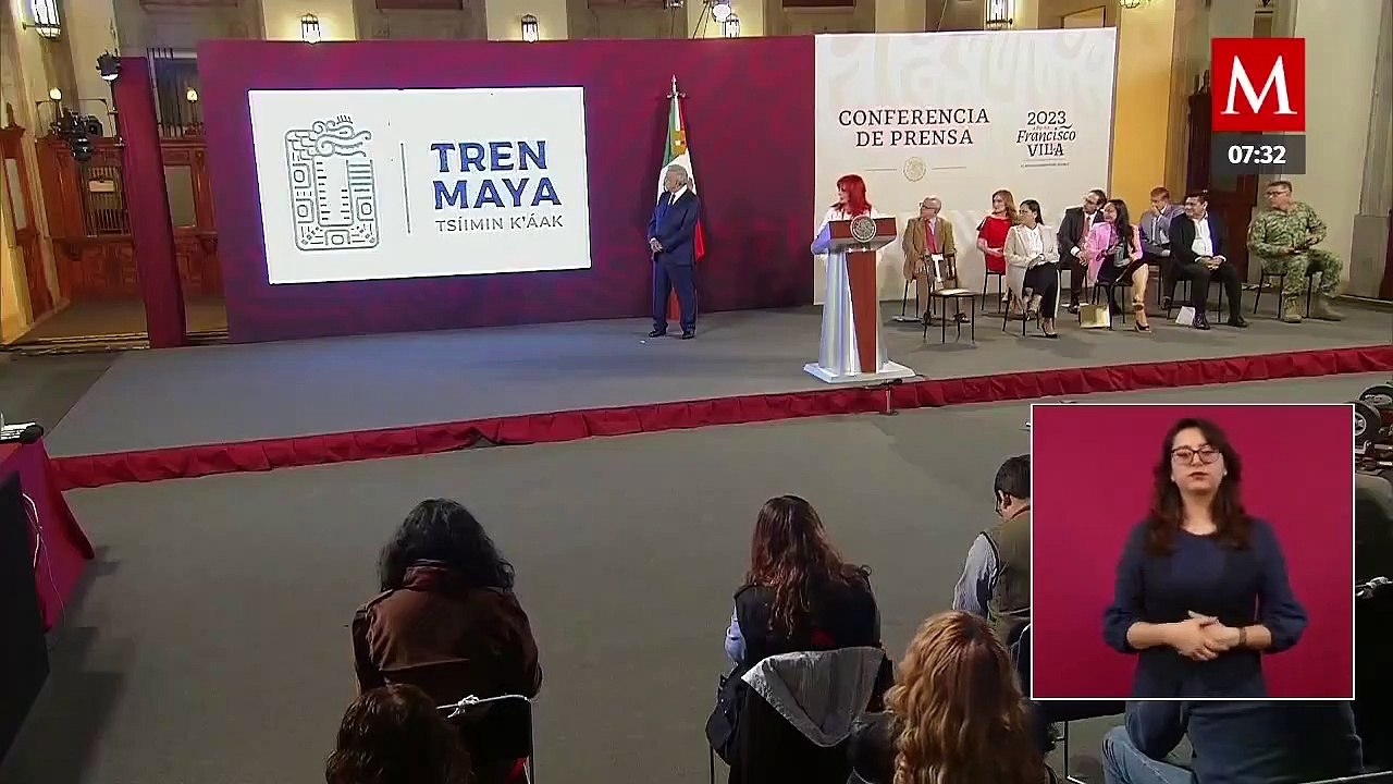 “Súbete, guerrero jaguar”: Layda Sansores estrena canción del Tren Maya en La Mañanera