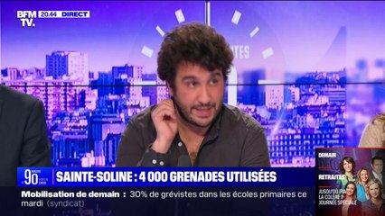 Sainte-Soline: "On entendait des grenades toutes les deux secondes", témoigne Angy Louatah, reporter BFMTV