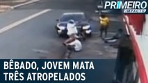 Jovem embriagado mata três pessoas atropeladas no interior de SP