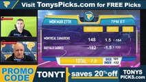 Game Day Picks Show Live Expert NHL NBA Picks - Predictions, Tonys Picks 3/27/2023