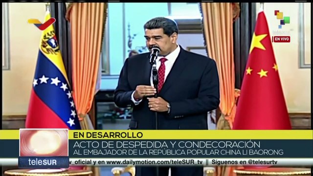 Venezuela: Acto de despedida y condecoración al embajador de la República Popular China Li Baorong
