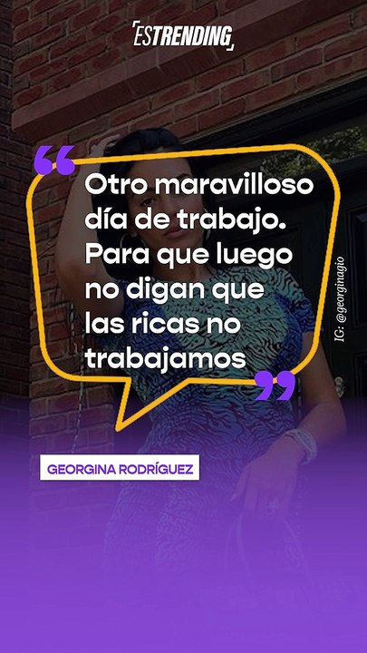 “Habló la recién vestida”: Georgina Rodríguez causó controversia al decir que las ricas sí trabajan