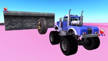 Police Monster Trucks CRAZY DINOSAUR. Truck For Children. Сartoons for kids. Monster truck