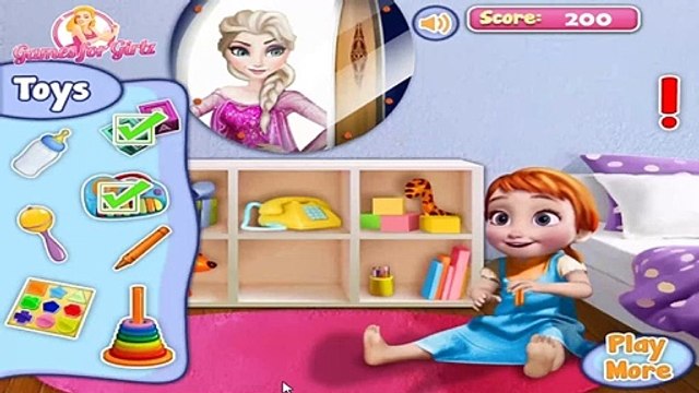Elsa cuida de Anna Bebé jugando Juegos de Frozen