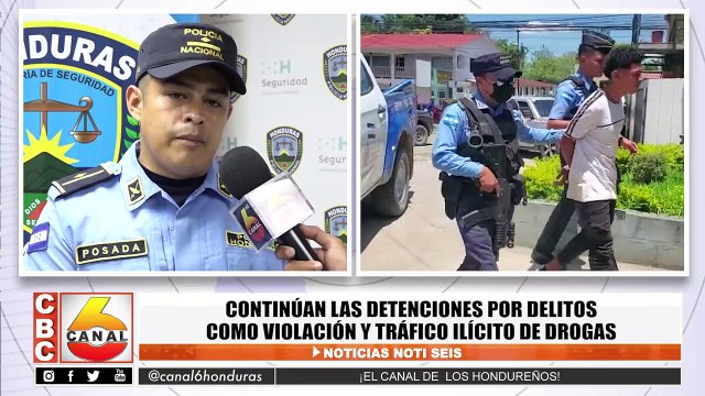 Continuan las detenciones por delitos como violacion y trafico ilicito de drogas