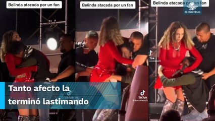 Sustote a Belinda, fan la termina lastimando en pleno concierto