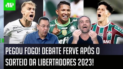 "VOCÊ TÁ LOUCO? Cara, quem SE DEU PIOR nesse SORTEIO da Libertadores foi o..." DEBATE FERVE!