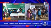 ADRA Perú y Panamericana TV llevan ayuda a las personas damnificadas por huaicos