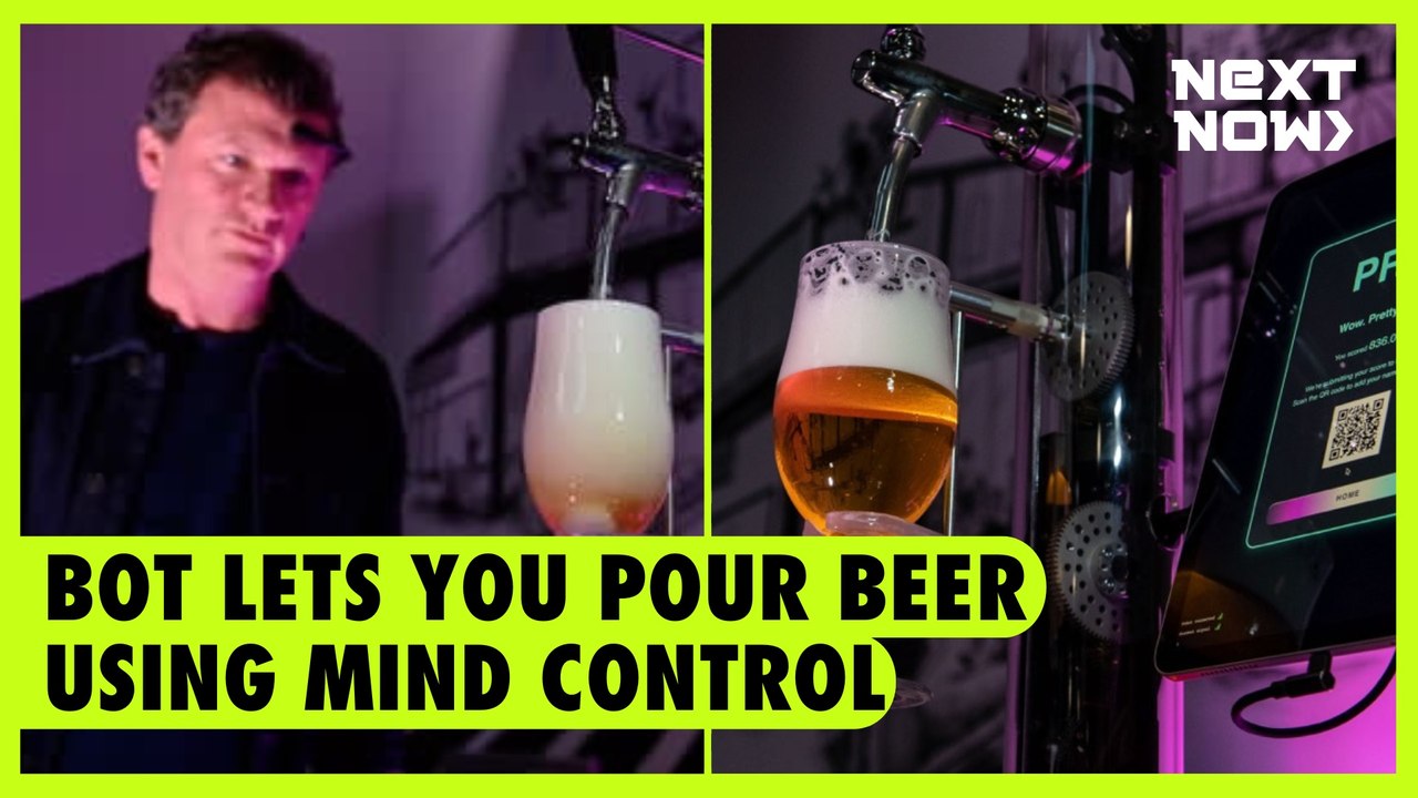 Bot lets you pour beer using mind control | Next Now