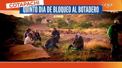 Quinto día de bloqueo en el botadero de Cotapachi