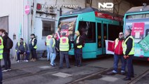 شاهد: إضراب ضخم يشل حركة النقل العام في ألمانيا