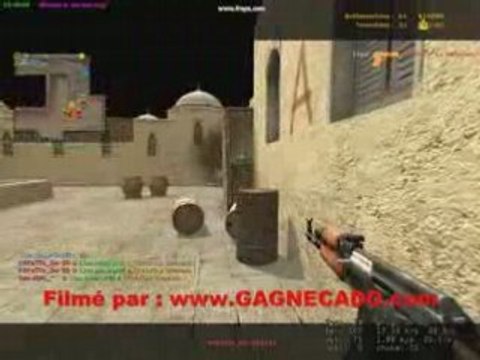 Cheateur Cs en pleine action ! Cheat CSS ! 1.6 cheat counter