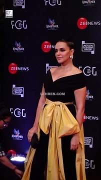 Neha Dhupia Spotted At The Red Carpet Of The 5th Edition Of Critics’ Choice Awards
