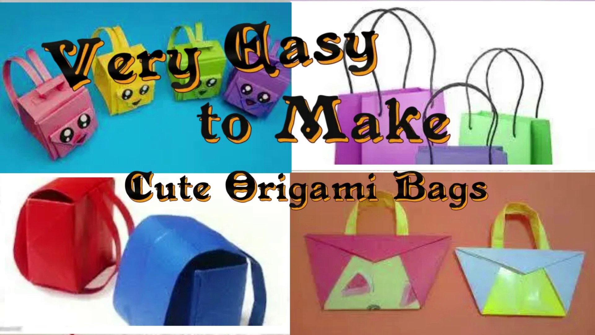 Very Easy to Make Cute Origami Bags - video Dailymotion