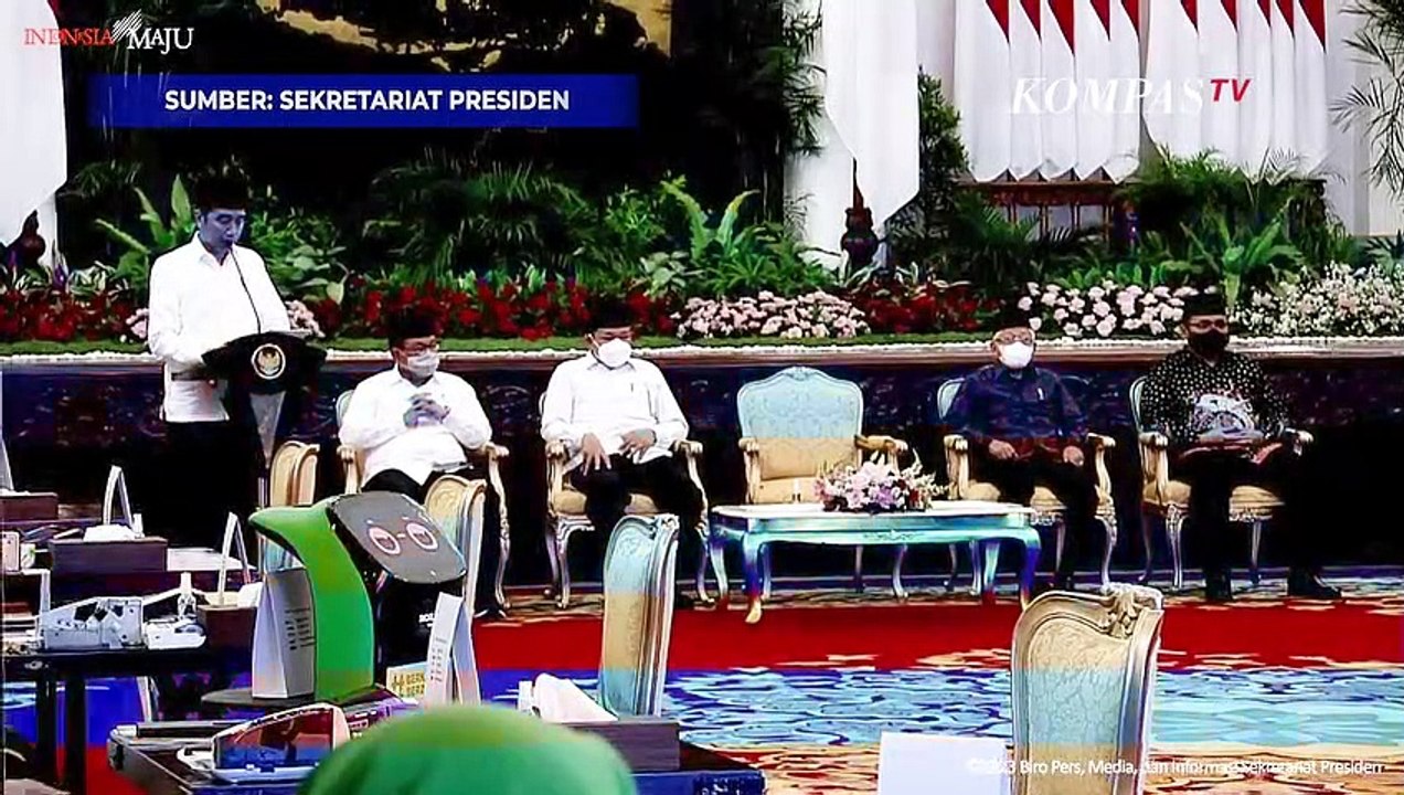 Potret Presiden dan Wapres Bayar Zakat Lewat QR Code Lewat Baznas