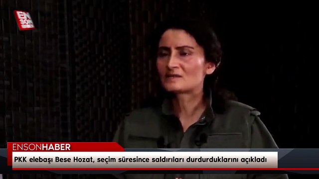 PKK elebaşı Bese Hozat, seçim süresince saldırıları durdurduklarını açıkladı