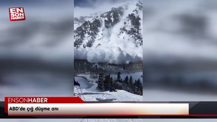 ABD'de çığ düşme anı