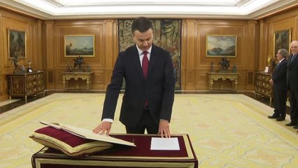 Gómez y Miñones prometen su cargo ante el rey