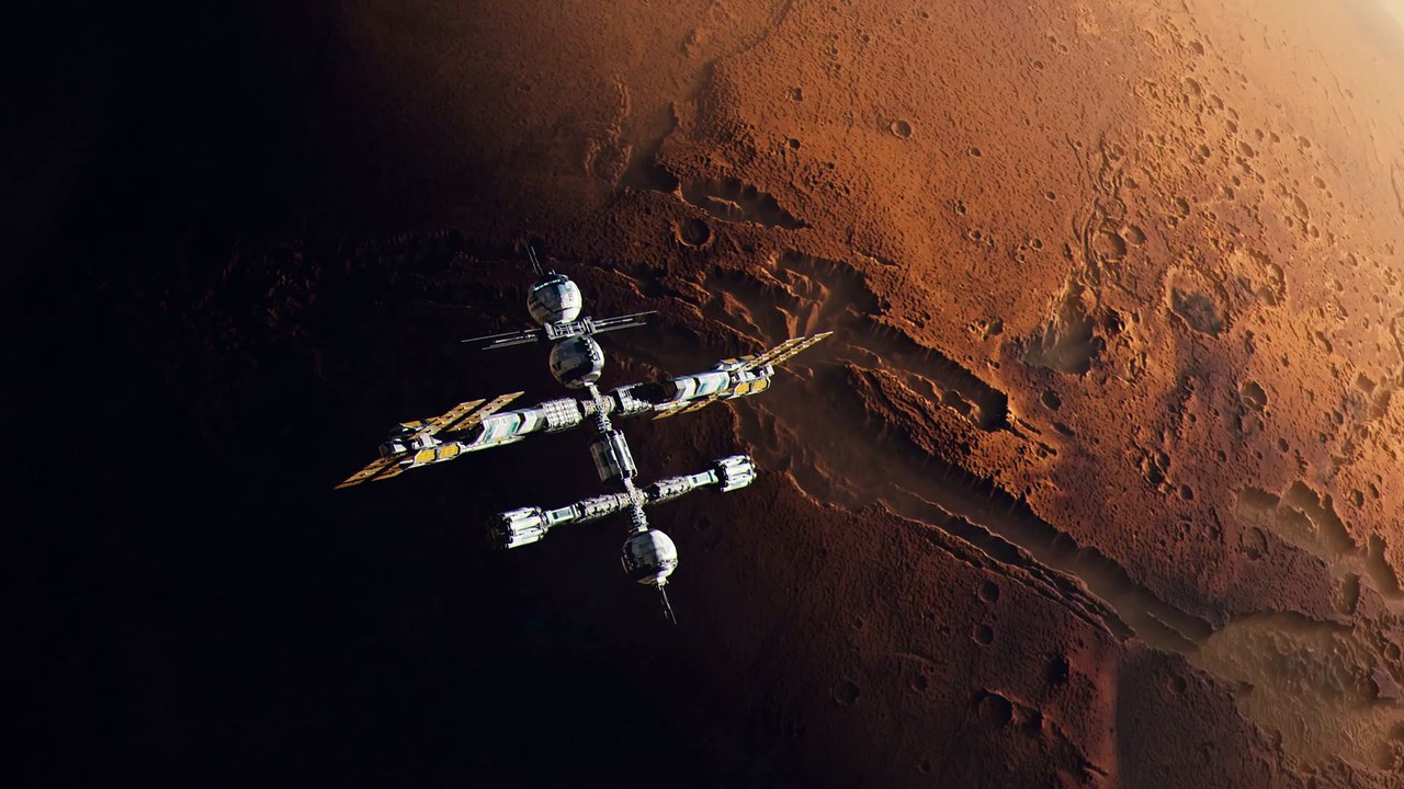 Spaceship on marsh