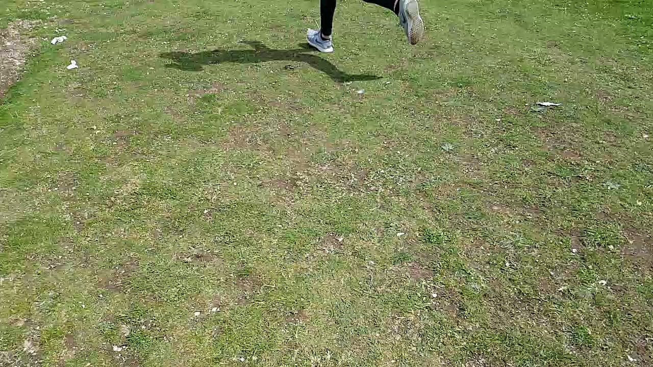 auf Grashügel laufen