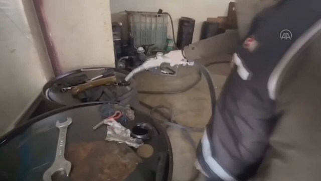 1350 litre kaçak akaryakıt ele geçirildi