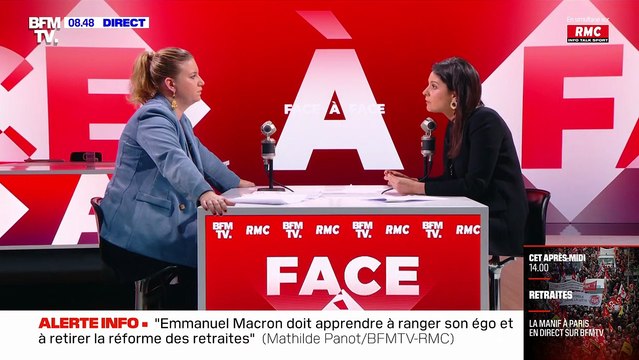 Ce serait bien de ne pas le dire dans l'interview : Mathilde Panot épinglée par Apolline de Malherbe sur RMC