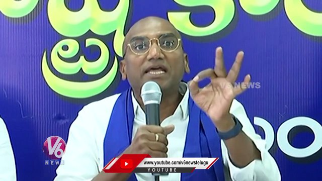 RS Praveen Kumar Reacts On KTR Comments On Cut Off Marks _ TSPSC Paper Leak _ V6 News