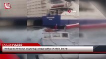 Yenikapı'da feribotun oluşturduğu dalga balıkçı teknesini batırdı