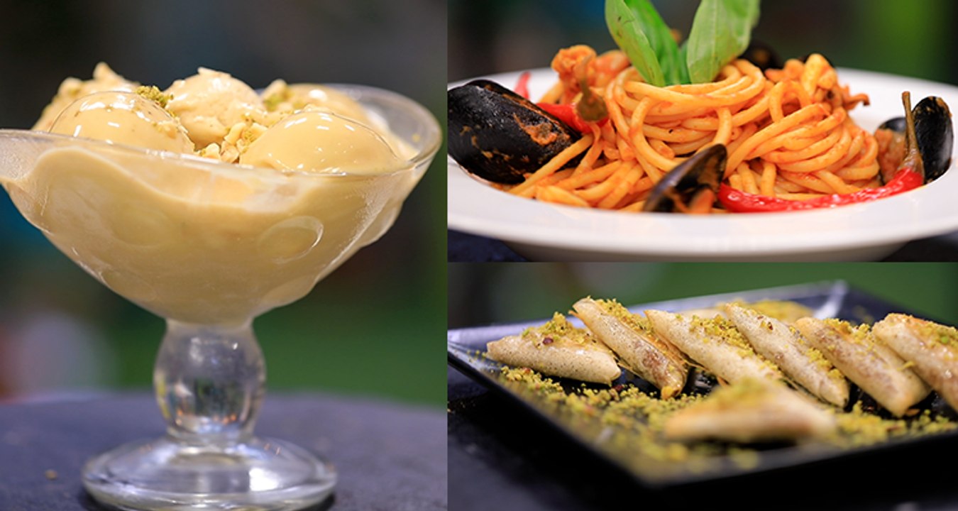 Pâte au fruit de mer, Glace à la chamia, samsa au fruits secs - Koujinetna haka Romdhan 2 - EP 05